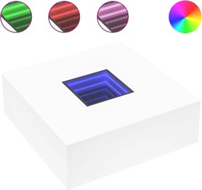 vidaXL Τραπεζάκι Σαλονιού Infinity LED Λευκό 100x100x40 εκ.