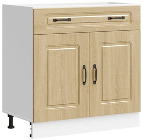 vidaXL ντουλάπι βάσης κουζίνας Kalmar Sonoma δρυς Επεξεργασμένο Ξύλο