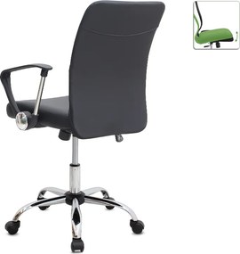 Καρέκλα γραφείου Avelon Megapap από τεχνόδερμα χρώμα μαύρο 60x56x94/103εκ.