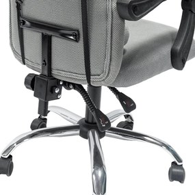 ΚΑΡΕΚΛΑ ΓΡΑΦΕΙΟΥ CRONER HM1196.02 ΓΚΡΙ MESH-ΜΕΤΑΛ.ΒΑΣΗ-NYLON ΣΚΕΛΕΤΟΣ 58x67x124Υεκ.
