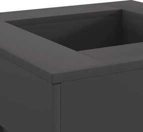 vidaXL Φωτιά Μαύρο 60 x 60 x 30 cm Ατσάλι