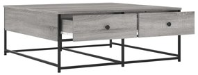 vidaXL Τραπεζάκι Σαλονιού Γκρι Sonoma 100 x 99 x 40 εκ. Επεξεργ. Ξύλο