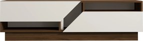 Έπιπλο Τηλεόρασης Καρυδιά / Λευκό KOZA 160x40x45