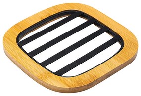 Βάση Μαγειρικού Σκεύους Bamboo Essentials Μεταλλική 17x17x1cm  Estia