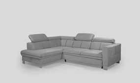 Γωνιακός καναπές κρεβάτι Ferdy με αποθηκευτικό χώρο, γκρι 255x191x83cm Αριστερή γωνία – BEL-TED-001