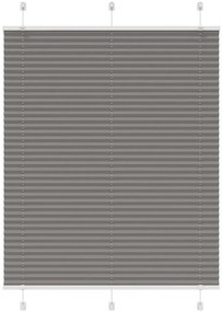 vidaXL Πλισέ περσίδα Ανθρακί 105x150 cm Πλάτος υφάσματος 104,4 cm