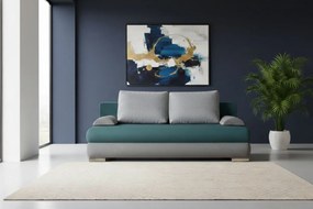 Καναπές - κρεβάτι Ribod-Γαλάζιο - Γκρι