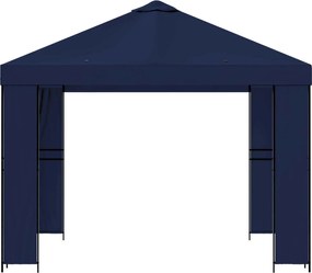 vidaXL Κιόσκι 3 x 3 m Μπλε Πολυεστέρας και Χάλυβας 190 gsm