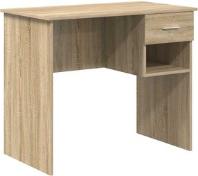 vidaXL Γραφείο με ράφι Δρύς Sonoma 90 x 49 x 75 εκ Επεξεργασμένο ξύλο
