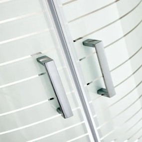 New Tema 80x80x180 Stripes Ημικυκλική Καμπίνα Ντους