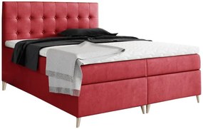 Επενδυμένο κρεβάτι Avanti-Kokkino-140 x 200