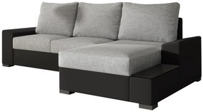 Γωνιακός καναπές Nero-Μαύρο - Γκρι-Δεξιά - 245.00Χ160.00Χ90.00cm