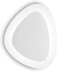 Φωτιστικό Τοίχου-Απλίκα Gingle 196190 25x19,5x5,5cm LED 19W 3000K White Ideal Lux