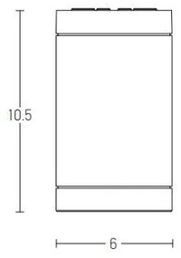 Πλαφονιέρα Φωτιστικό Οροφής 6cm GU10 LED 7W IP54 Zambelis E220 Λευκό