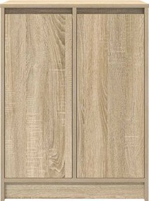 vidaXL Παπουτσοθήκη Sonoma Δρυς 57x34x76 εκ. από Επεξεργασμένο Ξύλο