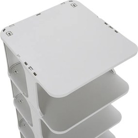 HOME USE παπουτσοθήκη HUH-0154, 4 θέσεων, 24.5x26.5x45cm, γκρι