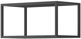 Lh-homefurniture Ραφιέρα τοίχου 38106-ENJ-M-60 Μαύρο 60x30x35cm 38106-ENJ-M-60