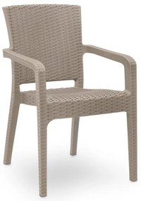 Πολυθρόνα Πολυπροπυλενίου Clio Recycled Cappuccino 57x55x86 GP046-0001,3 Megapap-GP046-0001,3-Καφέ GP046-0001,3