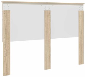 vidaXL Κεφαλάρι με κεφαλάρι Δρύς Sonoma 160 cm Επεξεργασμένο ξύλο