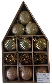 Σετ Χριστουγεννιάτικες μπάλες - 5cm - 12pcs - 023995-023995