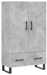 vidaXL Ντουλάπα Γκρι Σκυροδέματος 69,5 x 31 x 115 εκ. Επεξεργ. Ξύλο