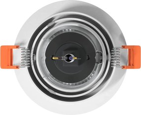 vidaXL Σποτ 24 pcs Λευκό 9 x 9 x 2 εκ. Αλουμίνιο