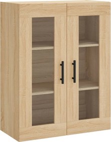 vidaXL Ντουλάπι Sonoma δρυς 69,5 x 34 x 180 εκ. από Επεξεργασμένο Ξύλο