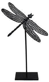Διακοσμητικό Επιτραπέζιο Libellula 027963 32x24x55cm Black Μέταλλο,Αλουμίνιο