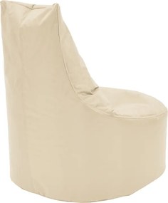 Πουφ πολυθρόνα Norm PRO pakoworld αδιάβροχο μπεζ 65x65x80εκ