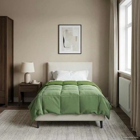 vidaXL Χειμερινό Παπλωματοθήκη 140 x 200 cm Χειμώνας Πράσινο