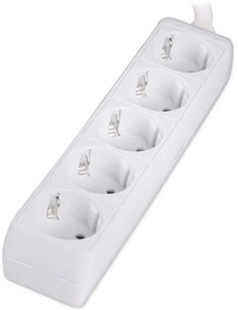POWERTECH πολύπριζο PT-869, 5x schuko, 16A, 1.5m, λευκό