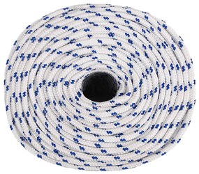vidaXL Σχοινί Εργασίας Λευκό 8 χιλ. 25 μ. από Πολυπροπυλένιο