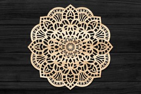 Intra απο ξύλο plywood 3mm-4mm πάχος 3D Mandala για Cricut Δίασταση 30x30 cm INTRAFABR-69573438