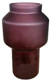 Βάζο Γυάλινο Zeme 019560 D15xH24cm Bordo Γυαλί