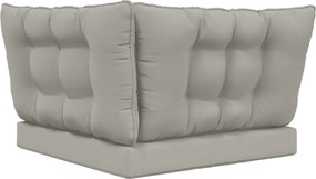 vidaXL Μαξιλάρι Καναπέ Εξωτερικού Χώρου 3 pcs Γκρι Πολυεστέρας