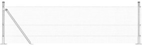 vidaXL Στύλος Περιφράξεων Ασημί 25 x 0,5 μ (12 x 12 mm πλέγμα) Ατσάλι