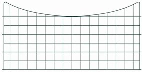 vidaXL Σετ φράχτη για λιμνούλες 5 pcs Πράσινο 100 x 50 cm Ατσάλι