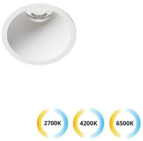 Σποτ Φωτιστικό Χωνευτό Στρογγυλό LED 7W IP20 62mm Dylan Viokef-4311100-Λευκό 4311100