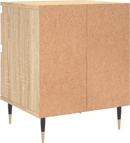 vidaXL Κομοδίνο Sonoma Δρυς 40 x 35 x 50 εκ. από Επεξεργ. Ξύλο