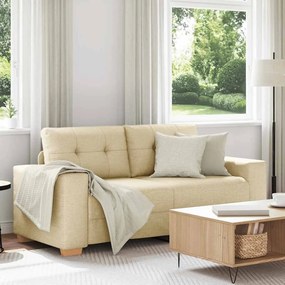 vidaXL Διθέσιος Καναπές-Διάδρομος Κρεμ 180x77x82 εκ. Ύφασμα