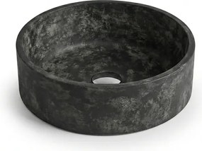 Tema Essenza Anthracite Ø40 - Επιτραπέζιος Νιπτήρας με Υφή Πέτρας