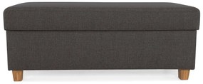 Σκαμπό Scandinavian Choice C182, Γκρι, 42x51x120cm, Ταπισερί, Πόδια: Ξύλο, Κουτί αποθήκευσης | Epipla1.gr