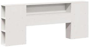 vidaXL Κρεβάτι Βιβλιοθήκη Χωρίς Στρώμα 180x200 εκ Μασίφ Ξύλο Πεύκου