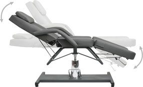 vidaXL Κρεβάτι - Πολυθρόνα Αισθητικής Γκρι 180 x 62 x (87-112) εκ.