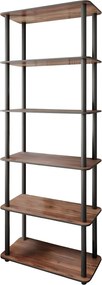 Βιβλιοθήκη Καρυδιά BOOKCASE 60x30x173