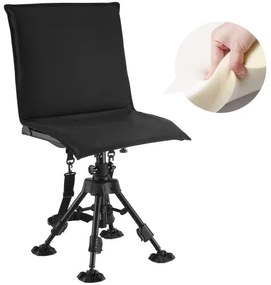 VEVOR Hunting Chair 360° Swivel Folding Blind Chair Adjustable Legs Seat Cover