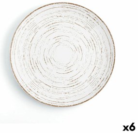 Επίπεδο πιάτο Ariane Tornado White Δίχρωμα Κεραμικά Ø 31 cm (x6)