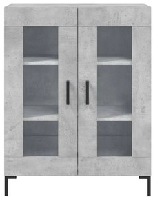 vidaXL Ντουλάπι Γκρι Σκυροδέματος 69,5x34x90 εκ. Επεξεργασμένο Ξύλο