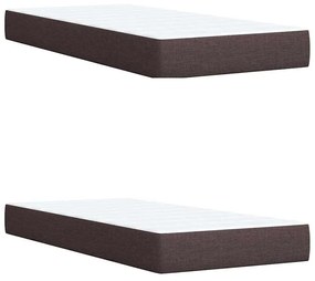 ΚΡΕΒΑΤΙ BOXSPRING ΜΕ ΣΤΡΩΜΑ ΣΚΟΥΡΟ ΚΑΦΕ 200X200 ΕΚ. ΥΦΑΣΜΑΤΙΝΟ 3289485