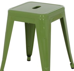 ΣΚΑΜΠΟ ΜΕΤΑΛΛΙΚΟ MELITA  ΣΕ LIGHT OLIVE GREEN ΧΡΩΜΑ 39x39x46Υεκ.